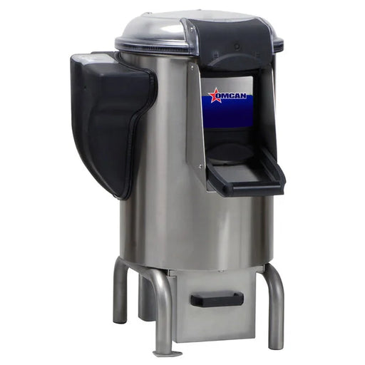 Omcan 22 lb. Potato Peeler with Floor Water Discharge - 115V, 0.75HP 44184 1/1EA*