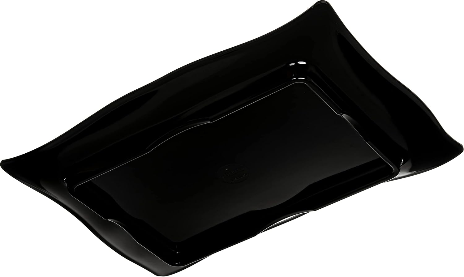 Carlise Terra Rectangular Textured Platter 11 x 15.5 x 1.5 - Black 4452203 4/1EA*