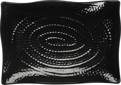 Carlise Terra Rectangular Textured Platter 11 x 15.5 x 1.5 - Black 4452203 4/1EA*
