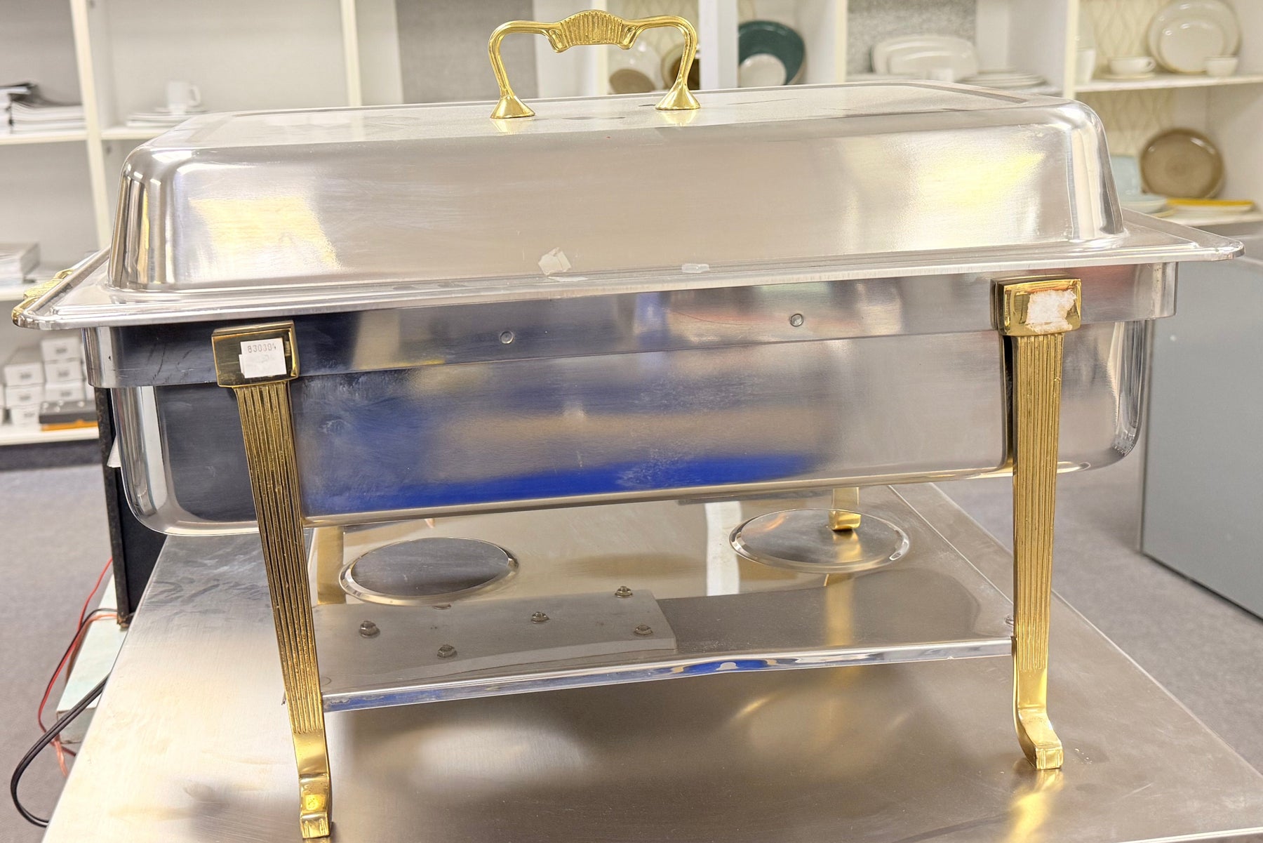 Vollrath - Electric Chafer, 9 QT, 120V, w/ Classic Brass Trim, 46045 - 1/1EA