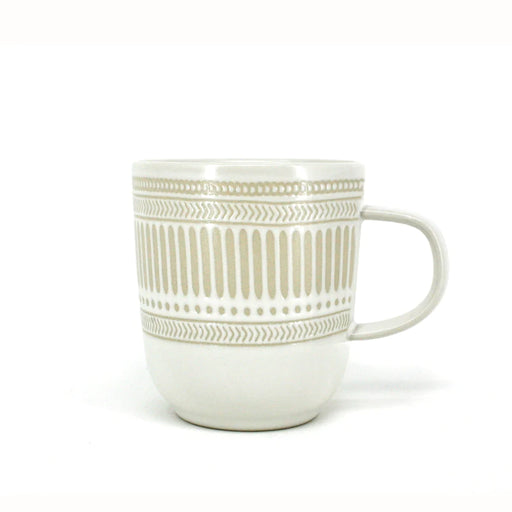 Danesco Batik mug, white stone, 484503 WH