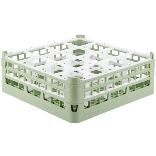 Vollrath - Glass Rack, 16 Compartment, Light Green, 6 1/2"H, 52768 - 1/1EA