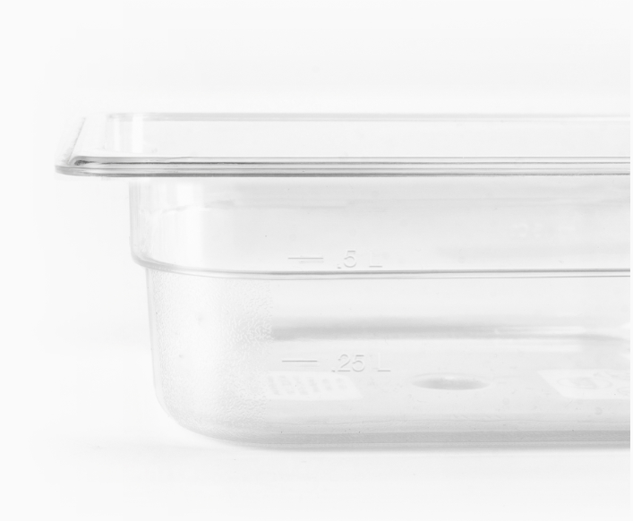 Browne 1/6 Polycarbonate   Size Food Pan  2.5