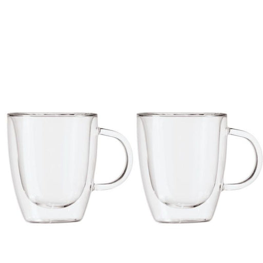 OGGI 12 oz Double Walled Glass Mug 5506581CL - (Set of 2)