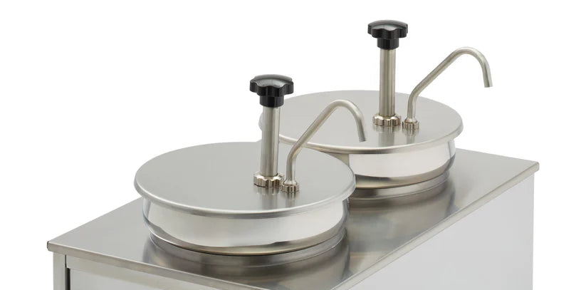 Benchmark Condiment Syrup Pump and lid for 7 qt insert unit (Pump and Lid Only) 56752