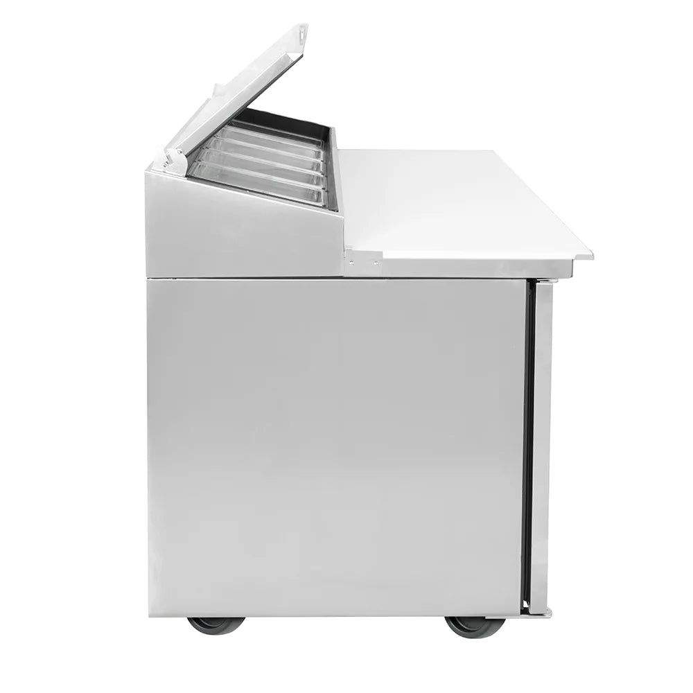 True One Door Refrigerated Pizza Prep Table TPP-AT-44-HC