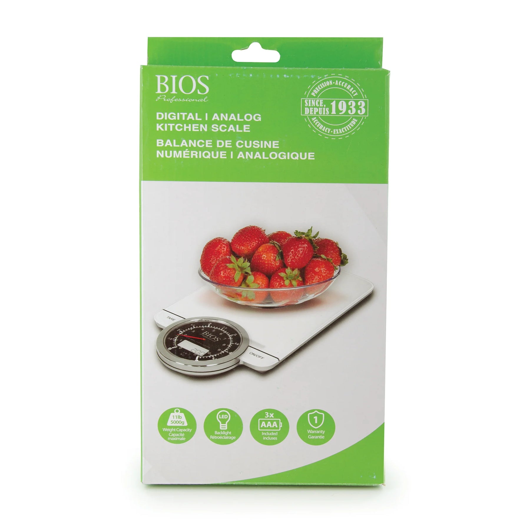 BIOS DIGITAL/ANALOG KITCHEN SCALE 599SC