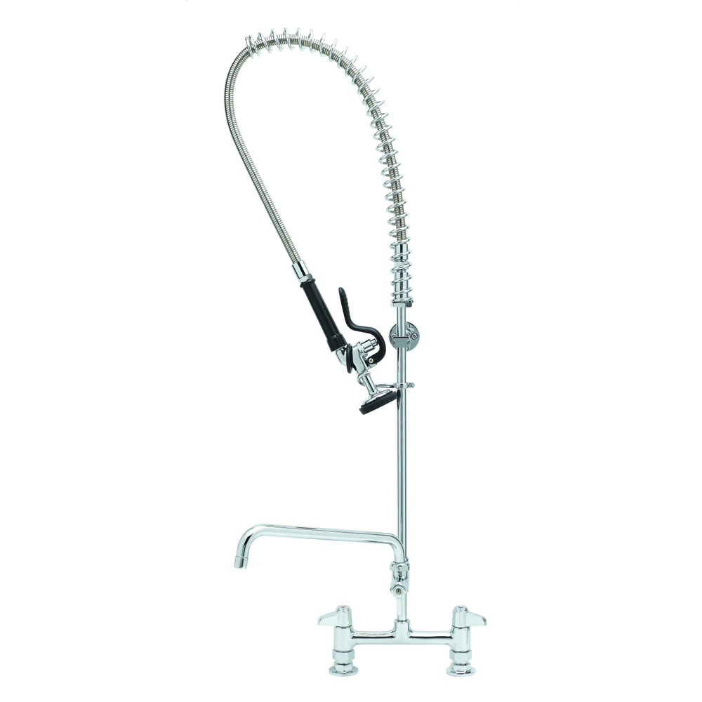 T&S Pre-Rinse Unit, 8" Deck Mount with 12" Swing Nozzle & 5SV Spray Valve 5PR-8D12