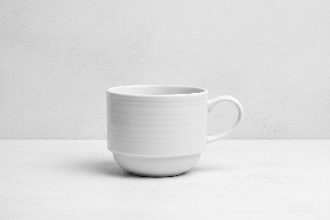 Steelite - Belisa Coffee Cup, 9 oz, Stacking, White, 61100ST0136 - (Case of 36)