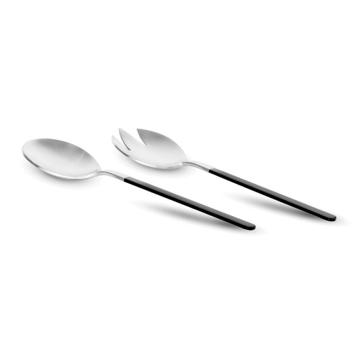 Kimono Black and 18/10 Stainless Steel Salad Server Set 6133.084.00