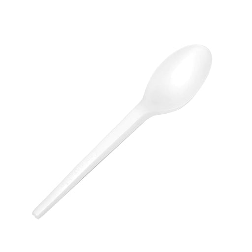 Globe Commercial 6.5" Compostable - 6.5"H Spoons / White - 6153