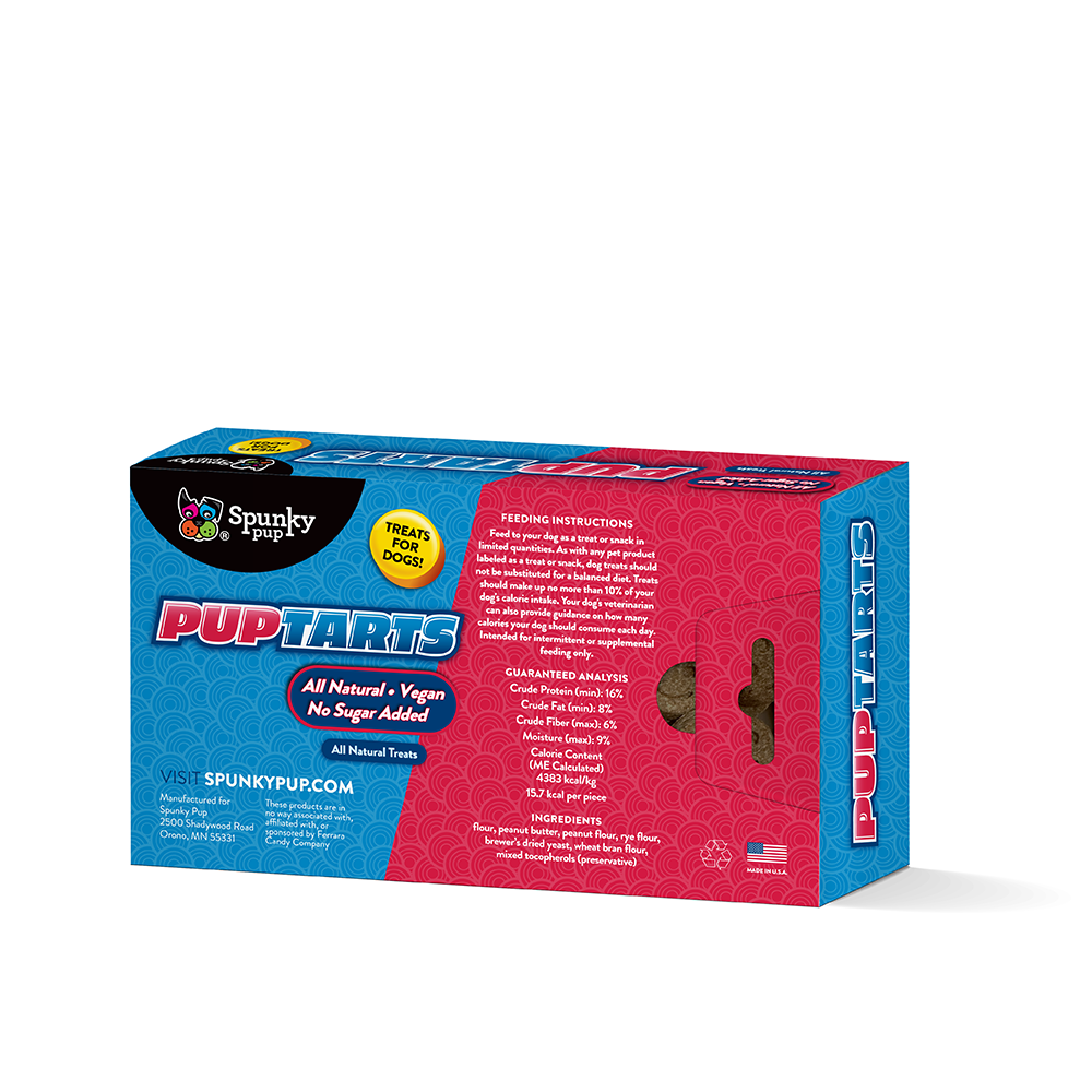 Pup Tarts Dog Treats, Crunchy Biscuits, Peanut Butter Flavor, 5 oz 6174