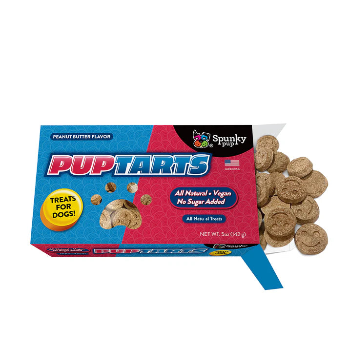 Pup Tarts Dog Treats, Crunchy Biscuits, Peanut Butter Flavor, 5 oz 6174