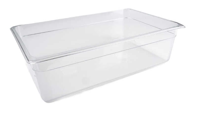 Browne1/1  Full Size  Clear Polycarbonate Food Pan 6" Deep  (1 Each) 38006