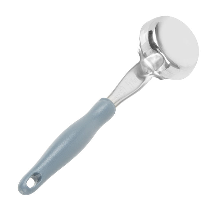 Vollrath 4-ounce one-piece heavy-duty solid round Spoodle® utensil with gray nylon handle 6433445