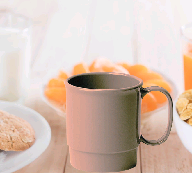 Camwear -  Mug 7.5 oz. Polycarbonate Beige 75CW133 - (Case of 48)