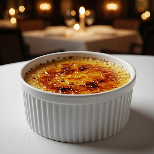 Browne 9oz Ribbed Ramekin White Ceramic 564022W 12/1EA