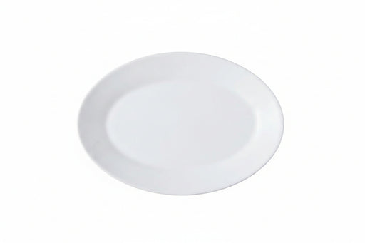 Arc - Oval Platter, 11.75", White, P3967