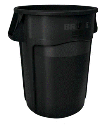 Brute - Garbage Container 32 Gallon, Black 1867531 - 1/1EA