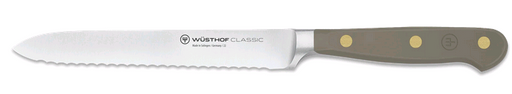 Wusthof Classic Velvet Oyster 5" Serrated Utility Knife 1061708114