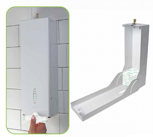 Globe Commercial - Feminine Napkin Dispenser White Metal 1614 - 1/1EA