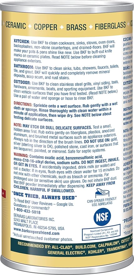 Bar Keeper's Friend - Cleanser, 12 oz 11522