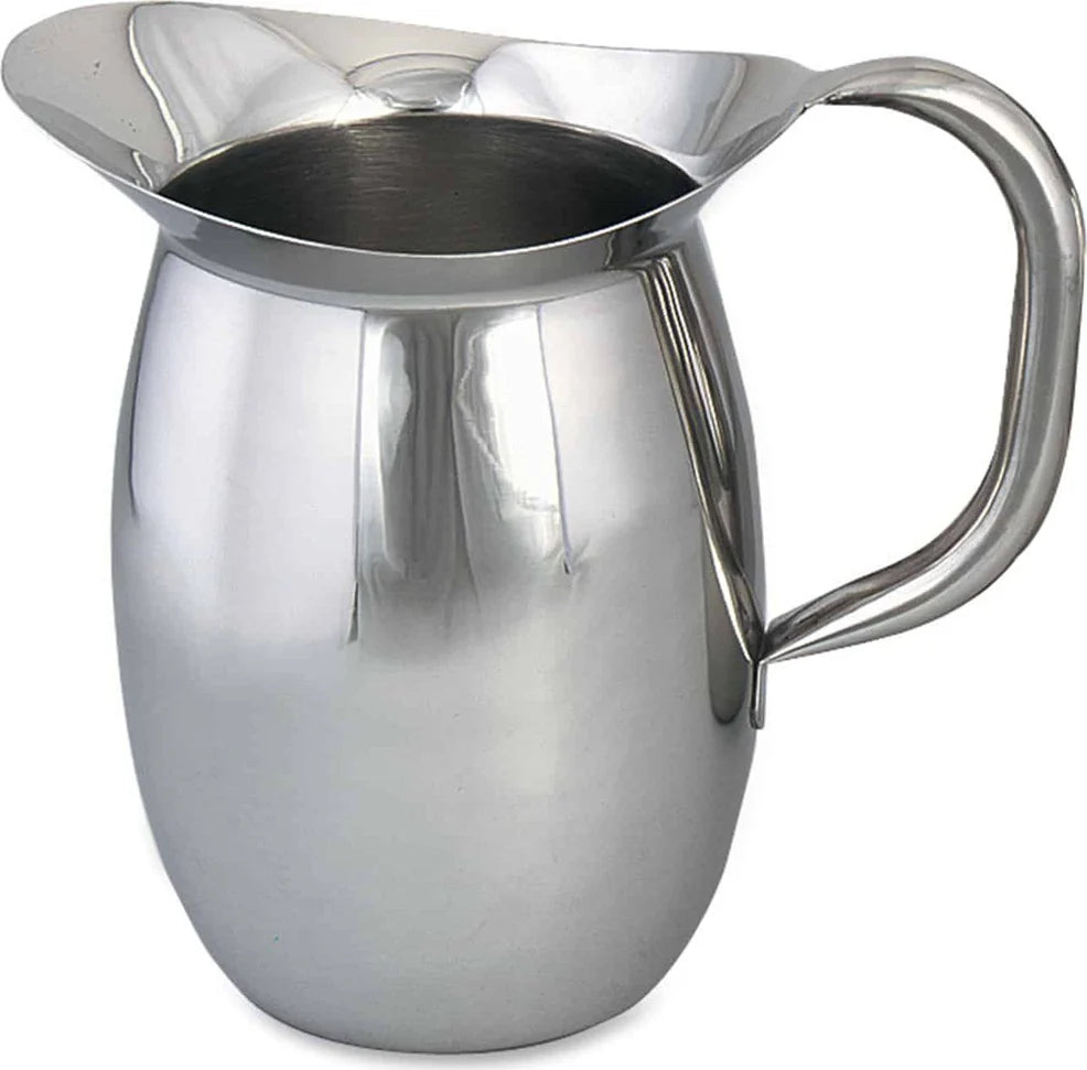 Browne 2-1/8 QT Stainless Steel Pitcher with Ice Guard (1.9 L) 8202G*
