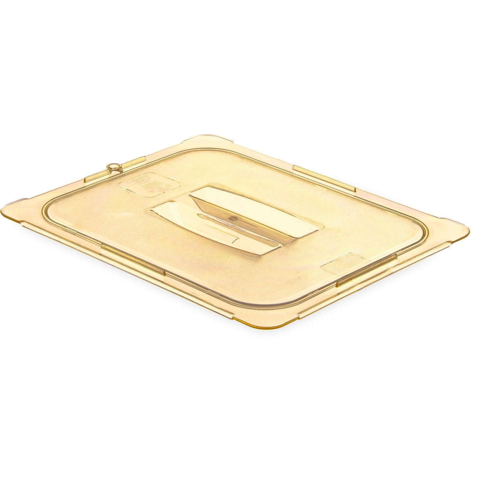 Rabco High Heat Handled Universal Food Pan Lid 1/2 Size - Amber 10430U13