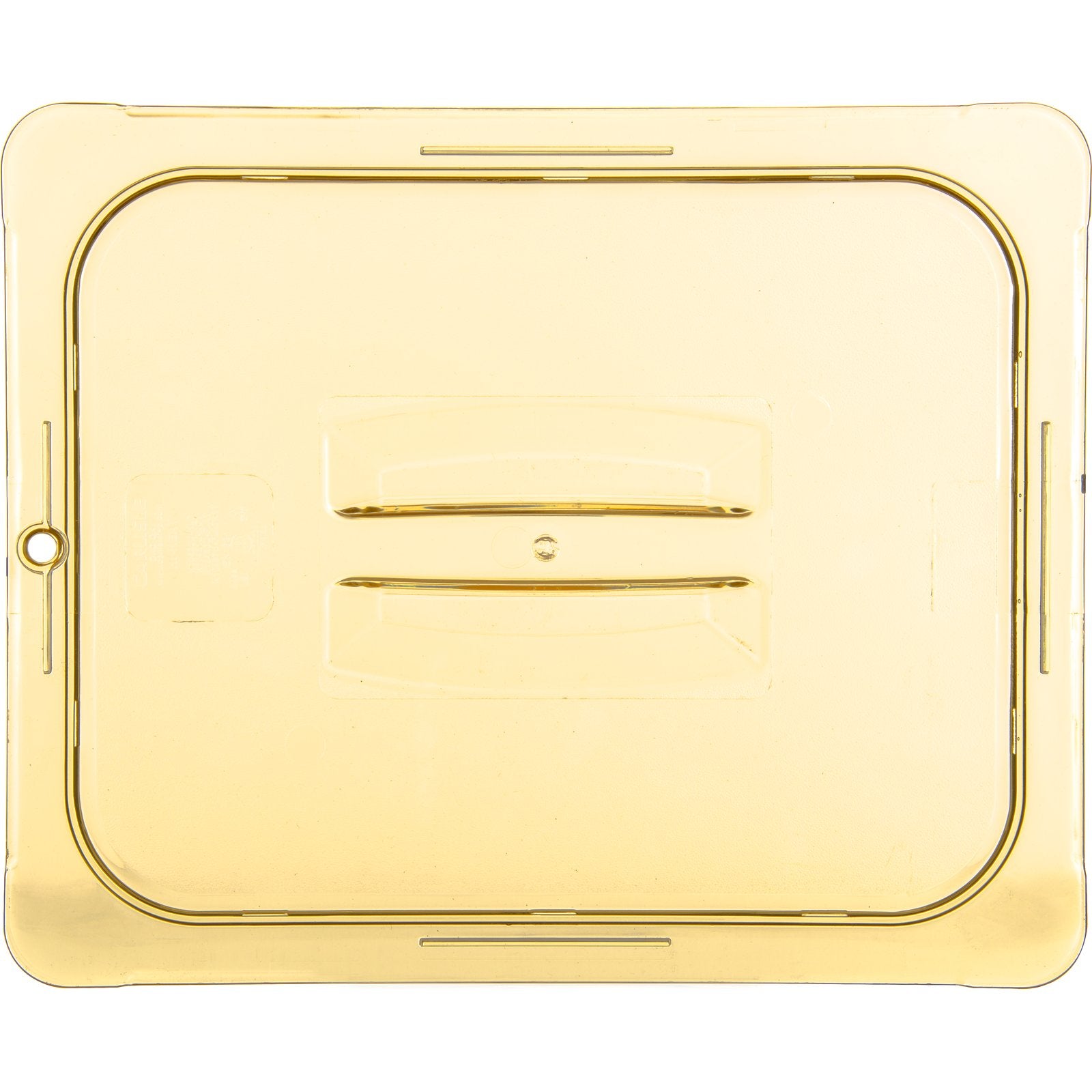 Rabco High Heat Handled Universal Food Pan Lid 1/2 Size - Amber 10430U13
