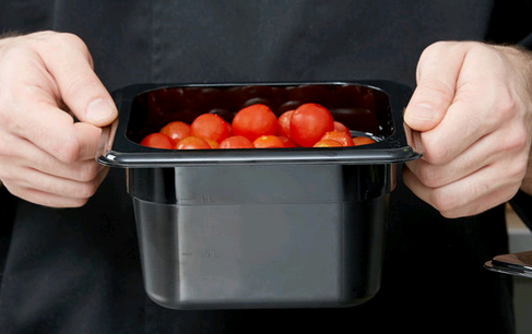 Cambro, Insert/Food Pan, Black, 1/6 Siza, 4