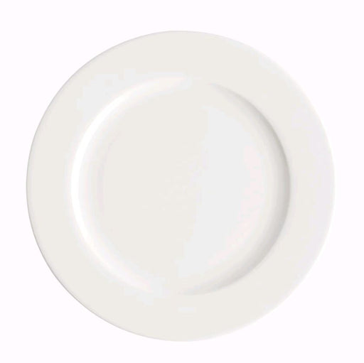 Browne Foundation Wide Rim 10.75" White Plate 5630110