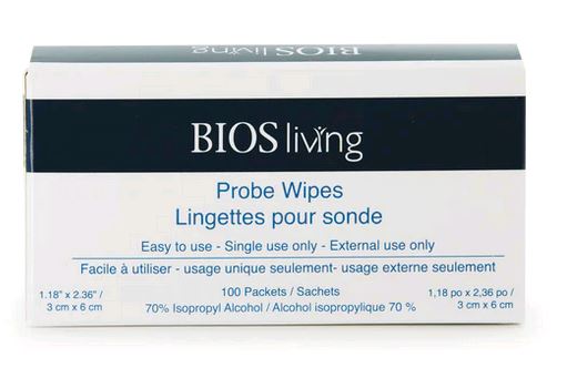 BIOS Alcohol Probe Wipes - 379SC 100/Box