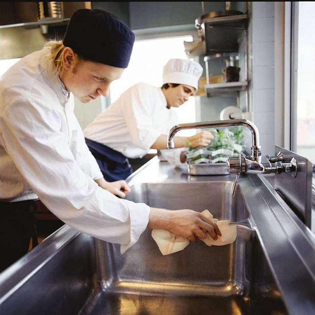 Globe Commercial - Q-Towel Sanitizer Compatible Foodservice Towel - 10.75
