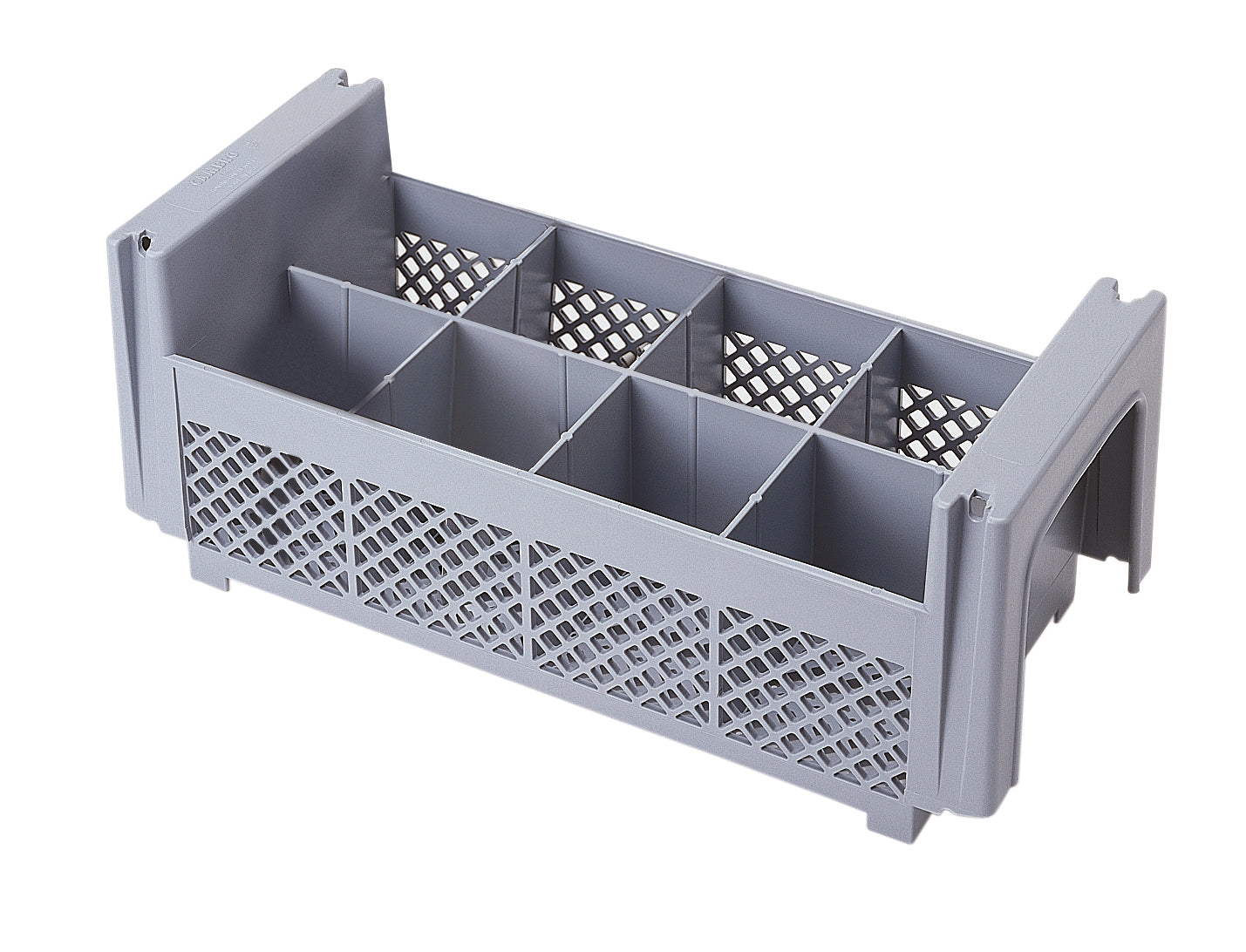 Cambro - Camrack Gray 8 Compartment Half Size Flatware Basket 8FBNH434151 - 1/1EA