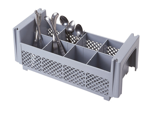 Cambro - Camrack Gray 8 Compartment Half Size Flatware Basket 8FBNH434151 - 1/1EA