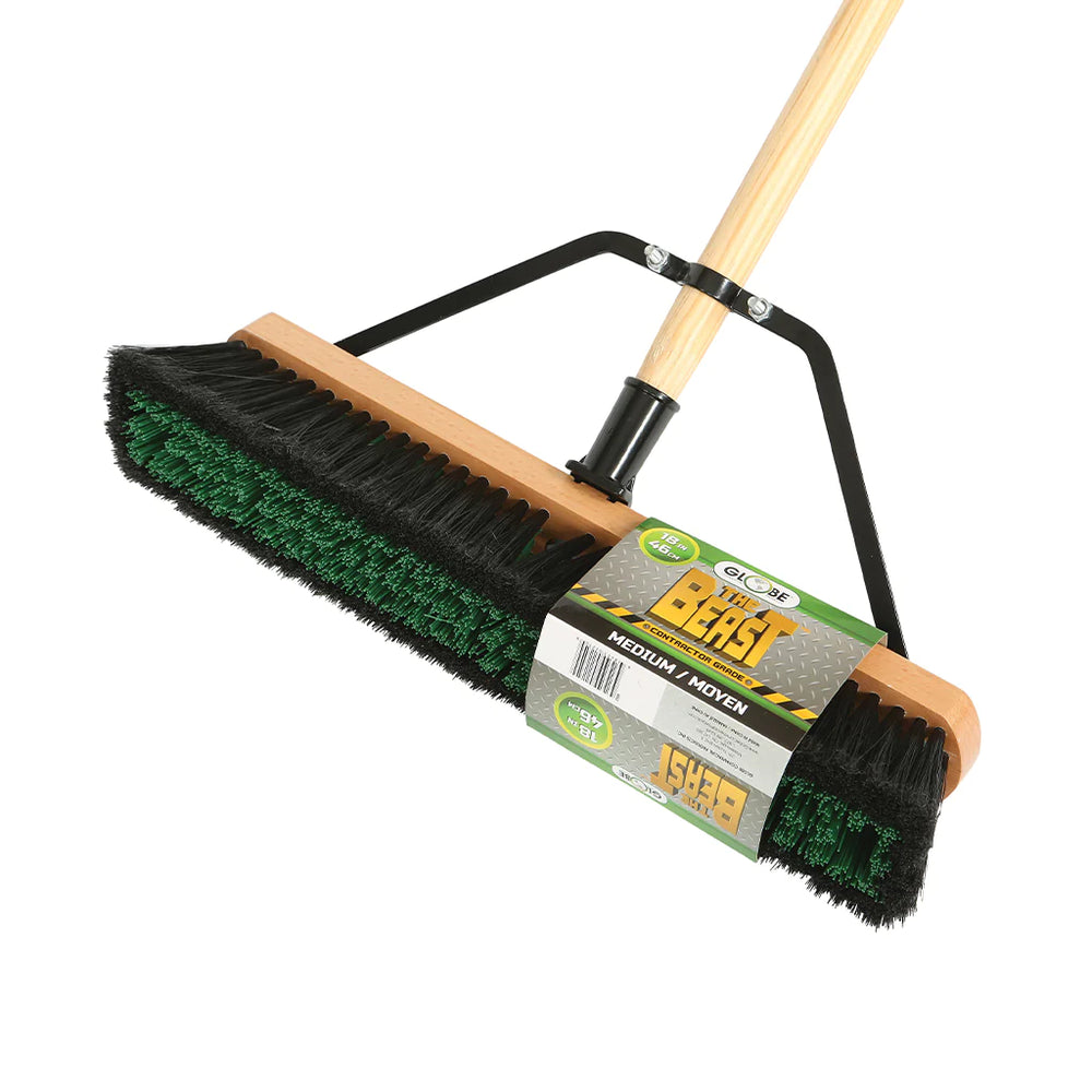Globe 18" CONTRACTOR PUSH BROOM MED 4063