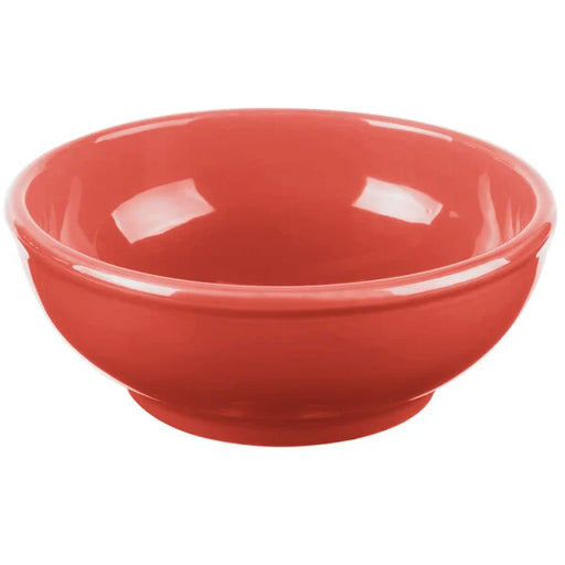 Libbey Cantina 18 oz. Cayenne Uncarved Porcelain Oatmeal Bowl - 903045003 12/Case*