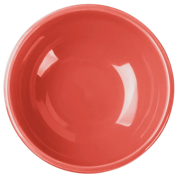 Libbey Cantina 18 oz. Cayenne Uncarved Porcelain Oatmeal Bowl - 903045003 12/Case*