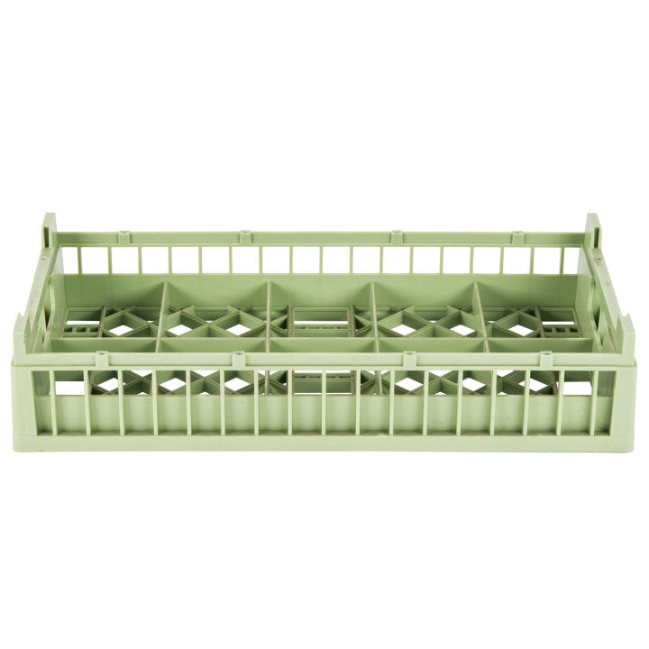 Vollrath  Signature Half-Size Light Green 10 Compartment 4 1/8" Tall Cup Rack 52806*