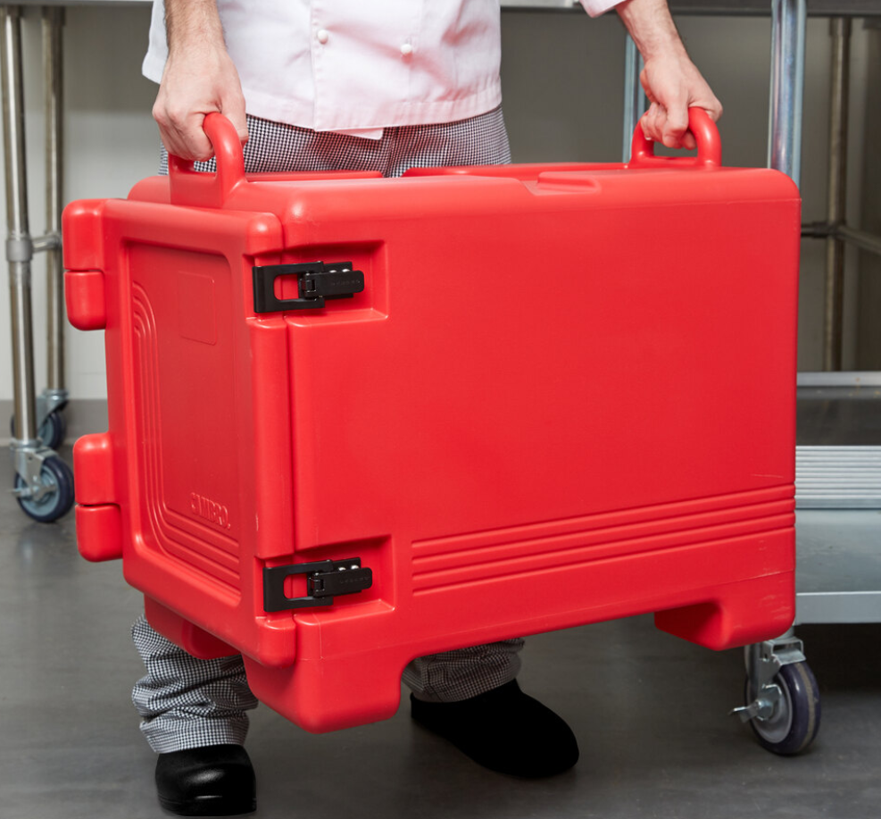 Cambro Ultra Pan Carrier® Hot Red Front Loading Insulated Food Pan Carrier - 4 Full-Size Pan UPC300158*