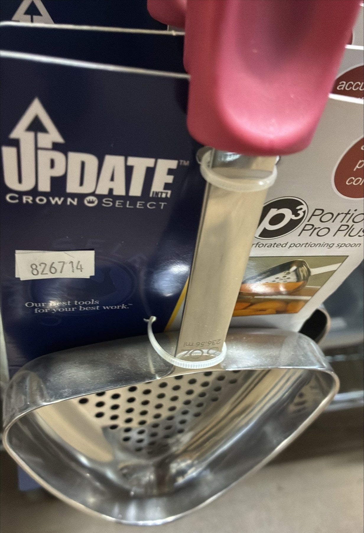 Update Portion Spoon 8 oz Perforated 947368 - 1/1EA*