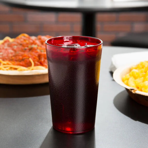 Cambro - Colorware Tumbler, 9.8 oz, Ruby Red, 950P156 - (Pack of 6)