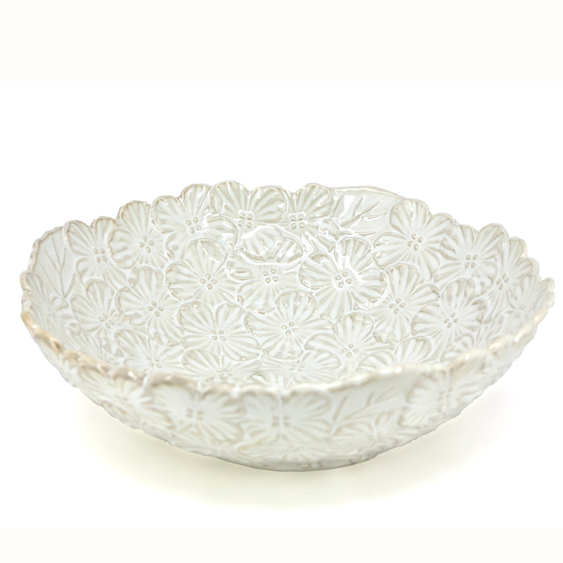 BIA Bouquet Textured Serving Bowl 980401 WH - 1/1EA