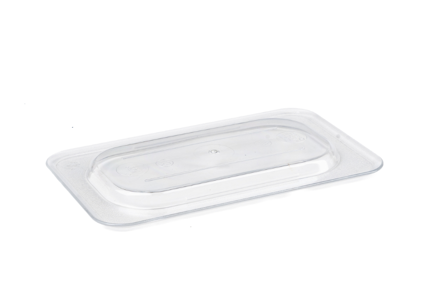 Browne 1/9 Size Clear Polycarbonate Food Pan Lid (1 Each) 35598