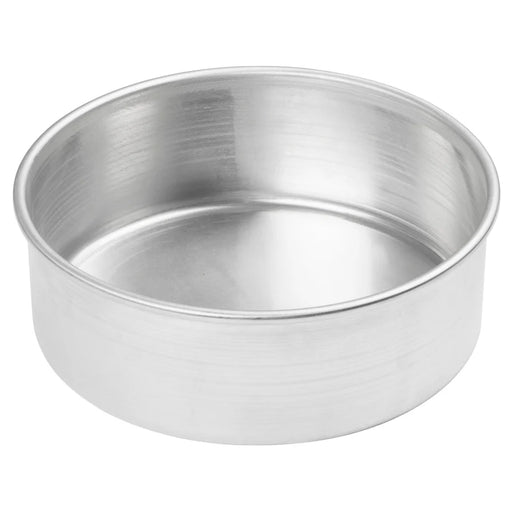 Winco Round Layer Cake Pan, 8" D x 3" H, Aluminum ACP-083