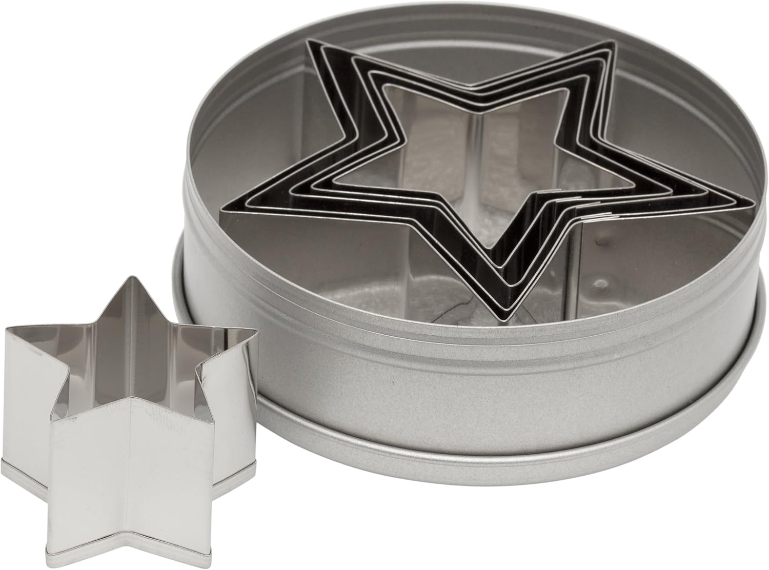 Ateco  6-Piece Graduated Star Cookie Cutter Set 7805