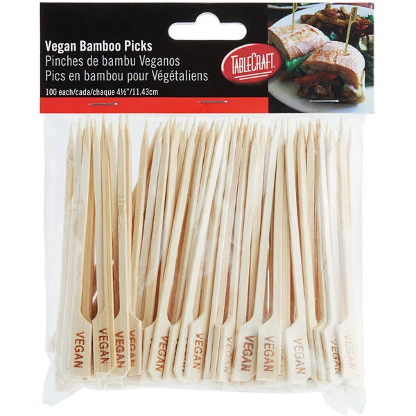 Tablecraft  - Vegan Food Marker Pick BAMP45VG - (Pack of 100)