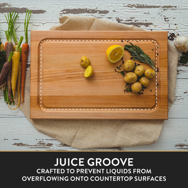 John Boos Maple BBQ Cutting Board with Juice Groove 1-1/2