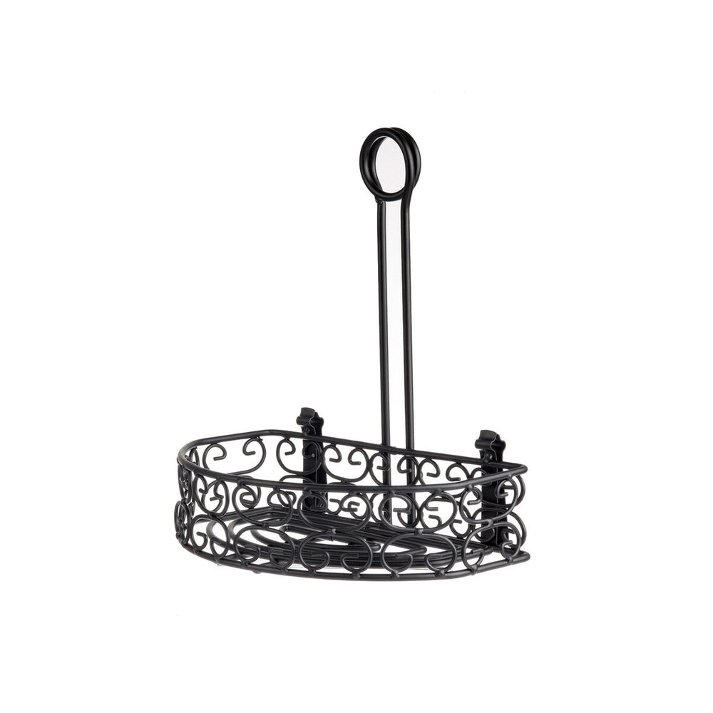 Tablecraft Versa Condiment/Bottle Rack Black 10" BK2595 1/1EA