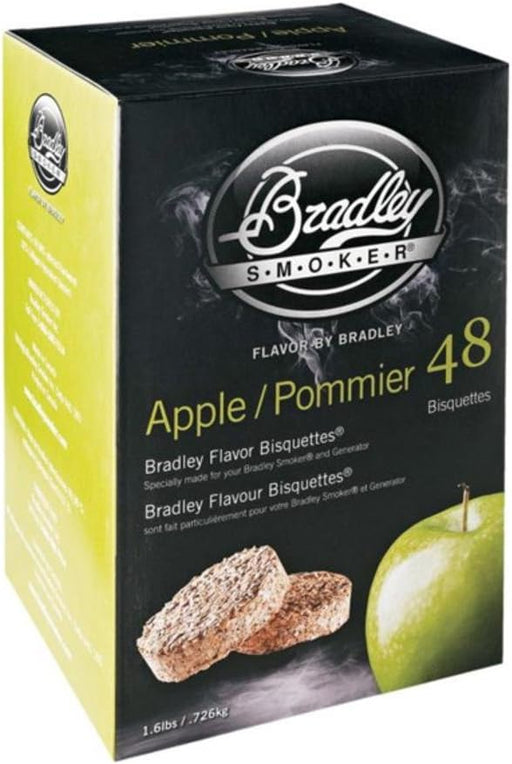 Bradley Smoker Bisquettes Apple Blend, 48 Pack BTAP48 1/1EA